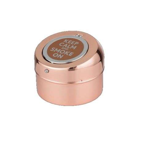 Ashtray Flip Lid Copper - Keep Calm