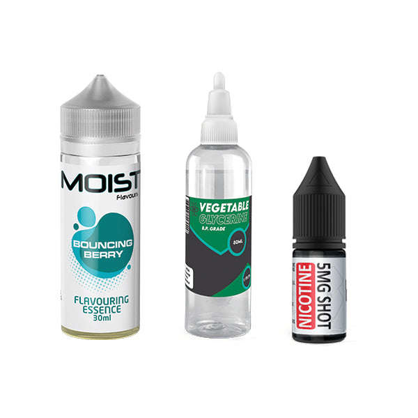 120ml Moist Vape Juice DIY Longfill Kit