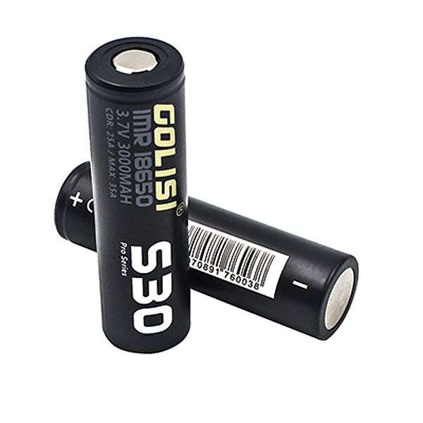 Golisi S30 18650 3000mAh 25A Rechargeable Battery - 2 Pack