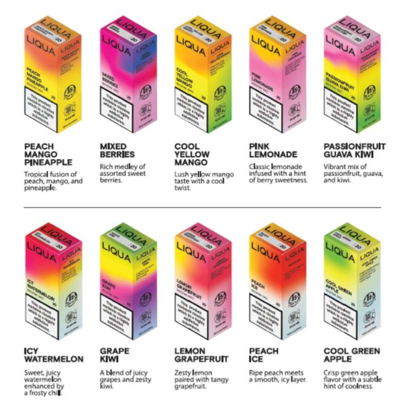 30ml Liqua Nicotine Salts 20mg