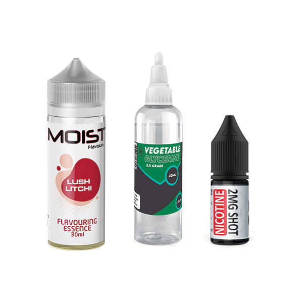 120ml Moist Vape Juice DIY Longfill Kit