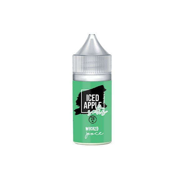 30ml Wicked Jooce Salts Vape Juice - Iced Apple - 28MG