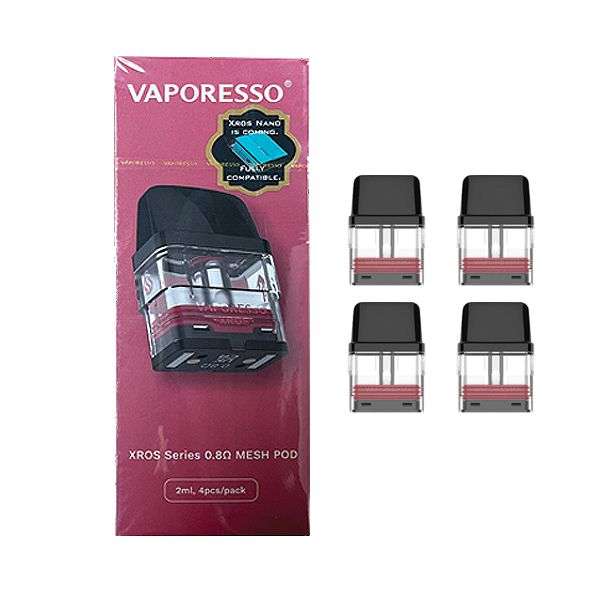 Vaporesso XROS Series Replacement 0.8ohm Mesh Pods - 4 Piece