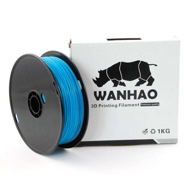 Wanhao Peacock Blue PLA 3D Printer Filament 1.75mm 1kg