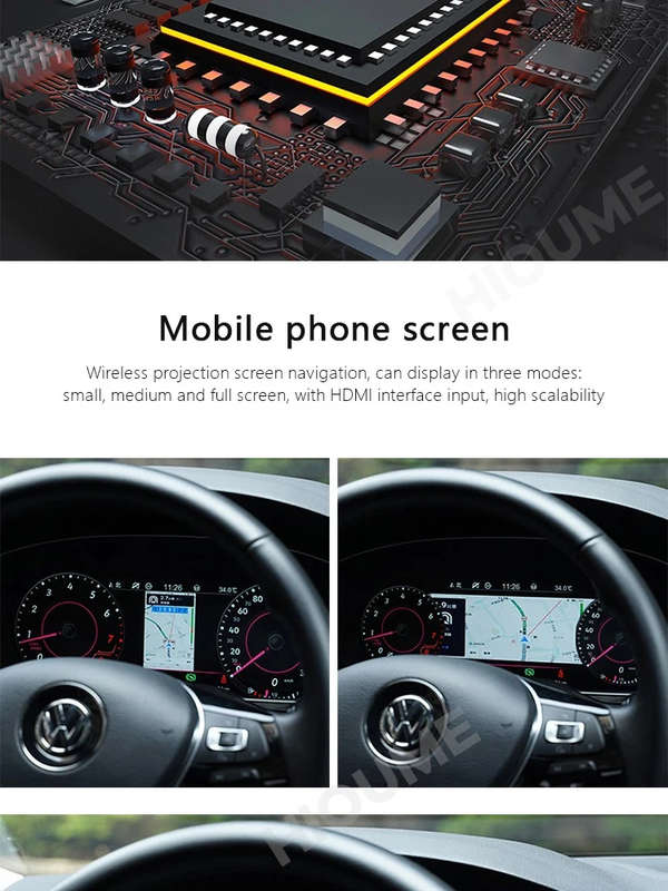 VW Golf MK7 / MK7.5 2013 - 2020 Digital Cluster / Dash