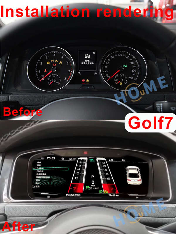 VW Golf MK7 / MK7.5 2013 - 2020 Digital Cluster / Dash