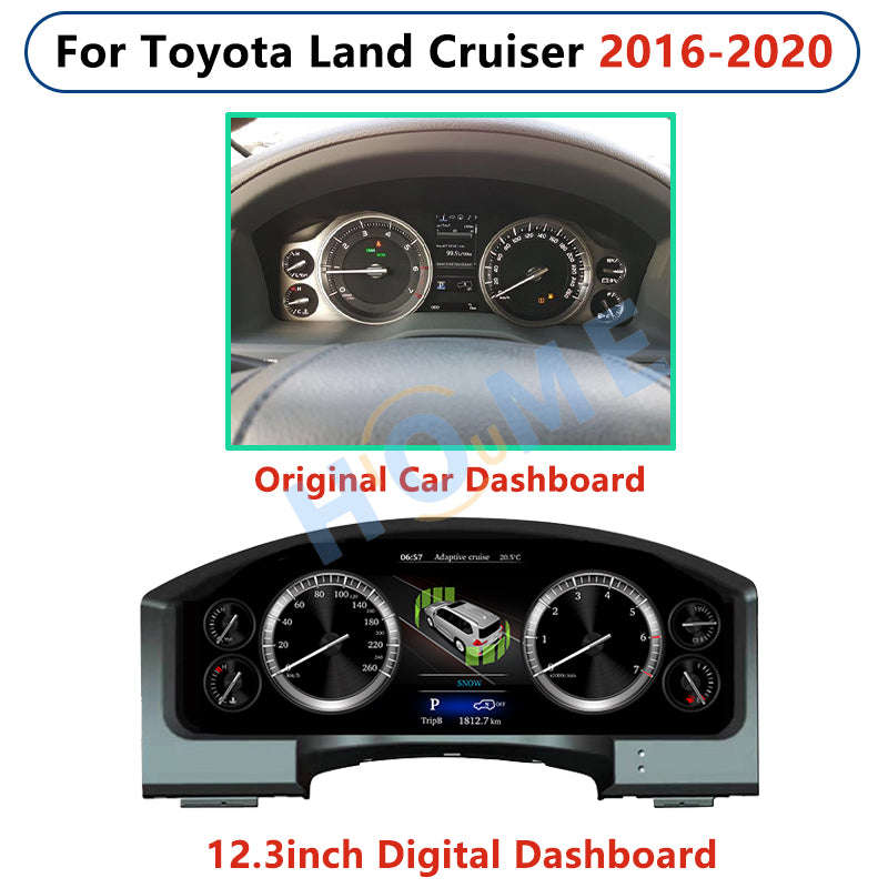 Toyota Land Cruiser 2016 - 2020 Digital Cluster / Dash