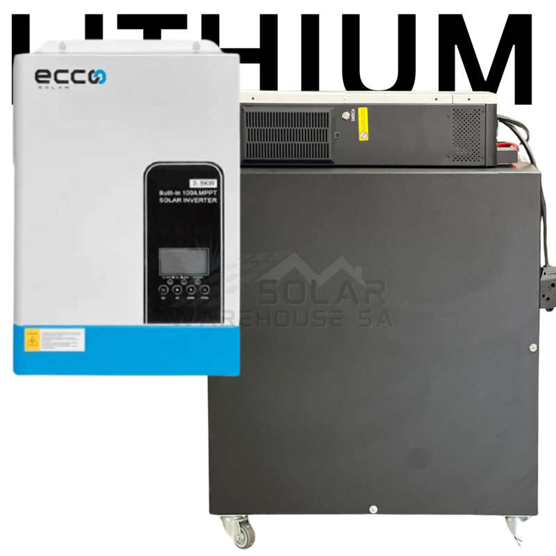 11000VA / 11000W Solar Ready Hybrid Inverter Trolley 2X 5.12 KWh Lithium Batteries