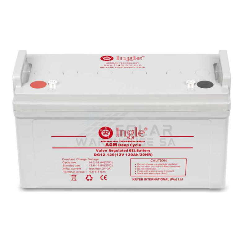 120Ah 12v Ingle German AGM Deep Cycle Gel Battery