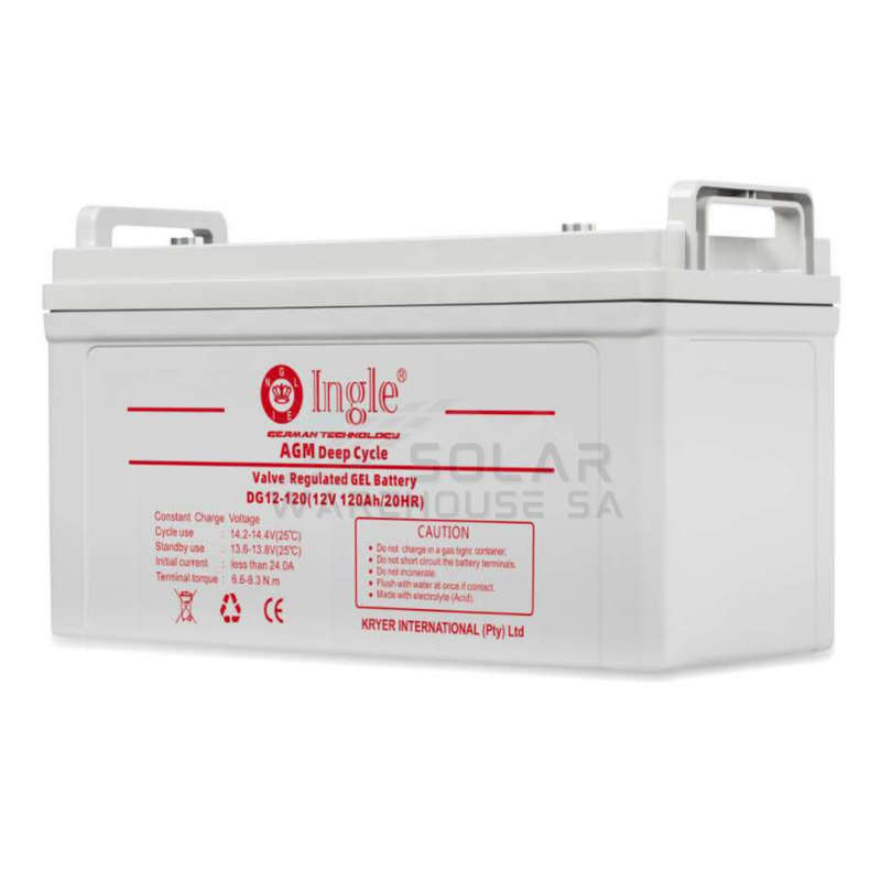 120Ah 12v Ingle German AGM Deep Cycle Gel Battery
