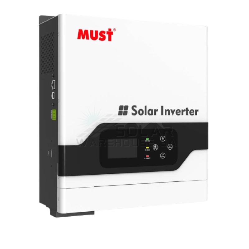 3KW 24V/80A Pure Sine Wave Hybrid MPPT Inverter - MUST PV-18 3024 VPM