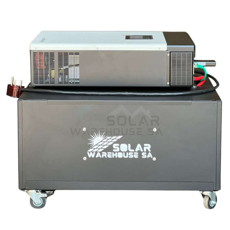 5000W Luxpower Solar Ready Hybrid Inverter Trolley 5.12 KWh Dyness Lithium Battery+Wifi