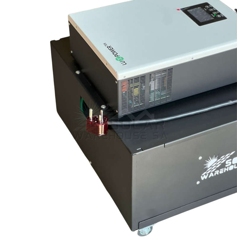 5000W Luxpower Solar Ready Hybrid Inverter Trolley 5.12 KWh Dyness Lithium Battery+Wifi