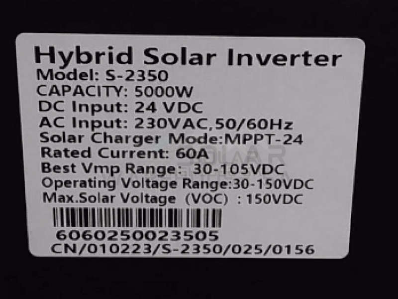 5KVA Pure Sine Wave Load Shedding Combo 5000 Watt 2 x 200 AH Deep Cycle Gel Batteries