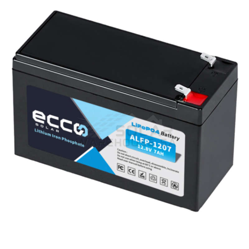 Aokly/Ecco Lithium Iron Phosphate(LiFePO4) Battery ALFP-1207(12.8V 7Ah)
