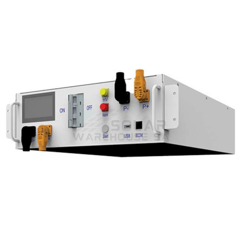 Deye 61.44kWh HV Battery Set (Including 12pcs 5.12kWh battery, 3U Rack and HV control box)
