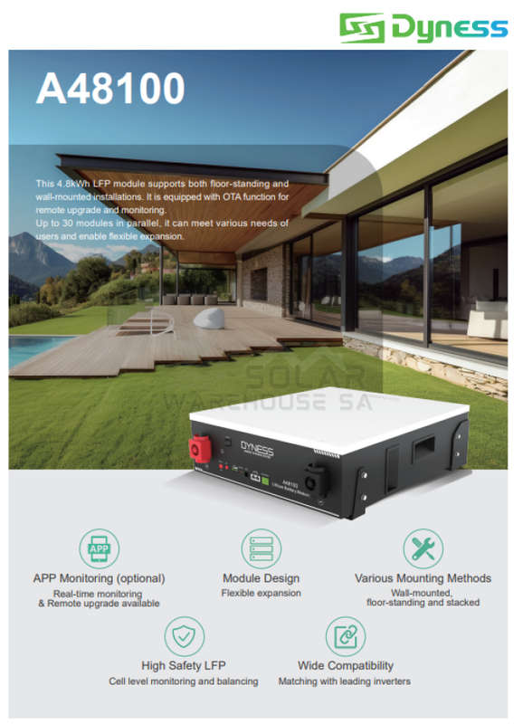 Dyness Lithium Battery A48100 (48V100AH 4.8KWH)