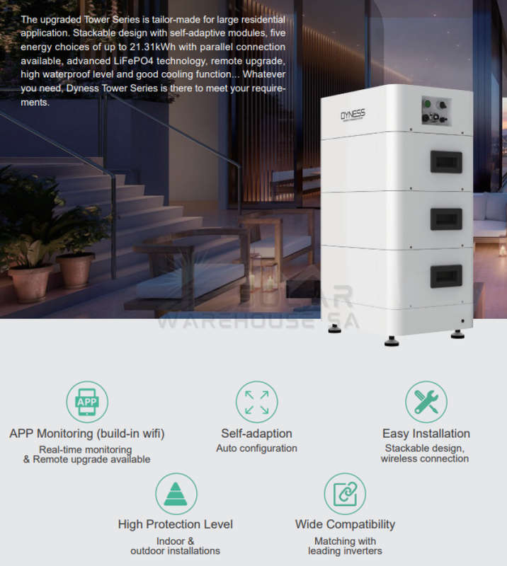 Dyness Tower T10 10.66Kwh High Voltage Battery