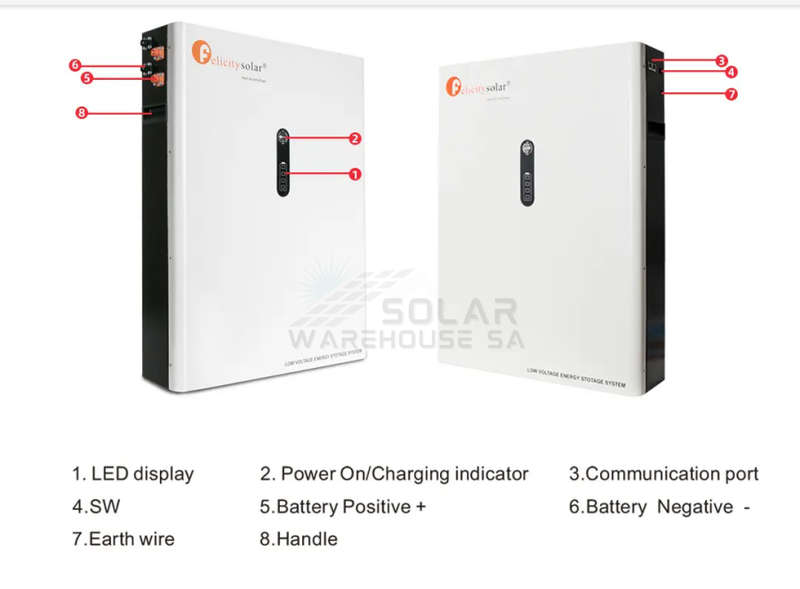 Felicity Solar 48V 8.7kwh Lithium Battery (7 Years Warranty)