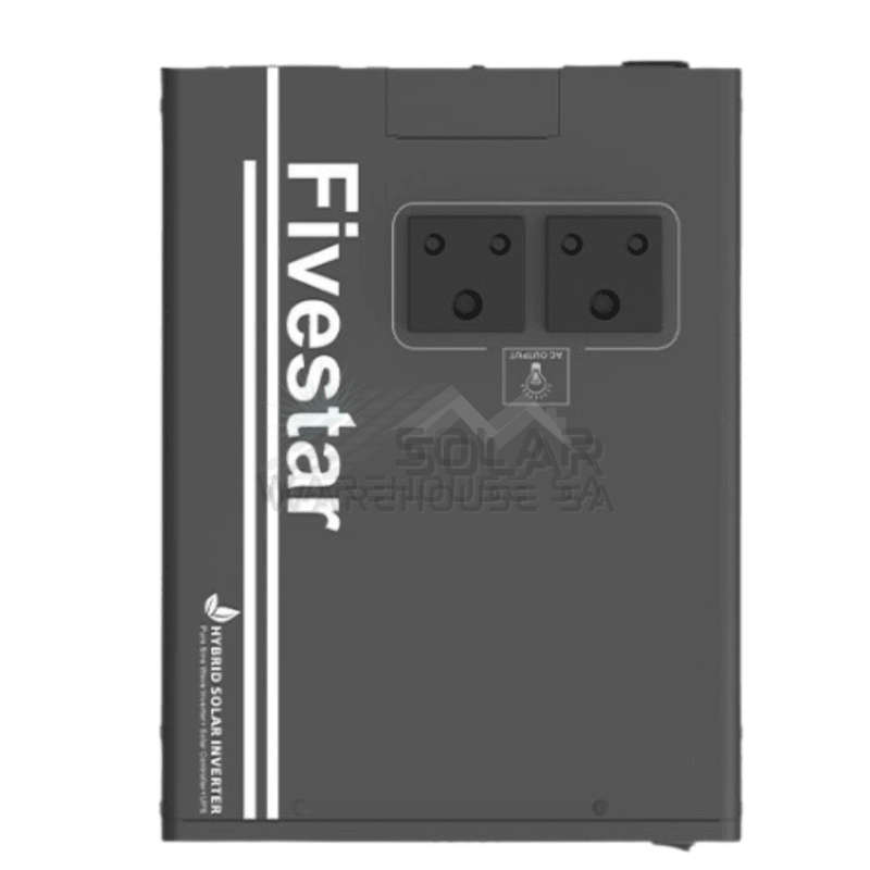 Fivestar 2000w 24v Hybrid Ups Solar Ready Inverter Trolley 2x 120Ah Deep Cycle Gel Battery