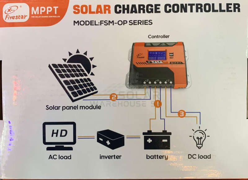 Fivestar- FSM- 20A MPPT Solar Charge Controller (12-48v)