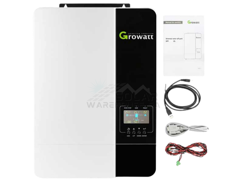Growatt Hybrid Inverter 48V 5KW Inverter Pure Sine Wave (Including WIFI DONGLE) SPF 5000 ES