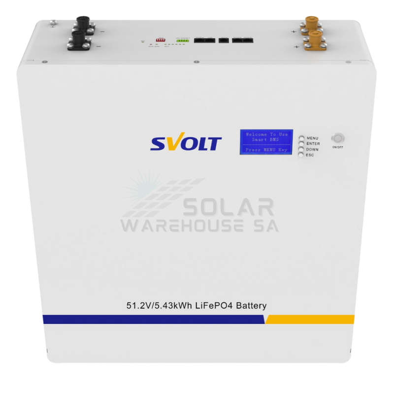 SVOLT 51.2V 106Ah 5.43 kWh A-Grade Wall Mount Lithium Battery (Square)