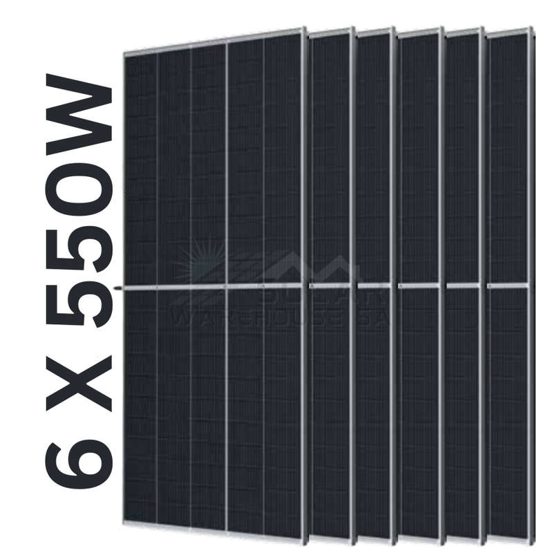 Trinasolar 550W-TSM-DE18 Vertex Monocrystalline Panel 6 Pack