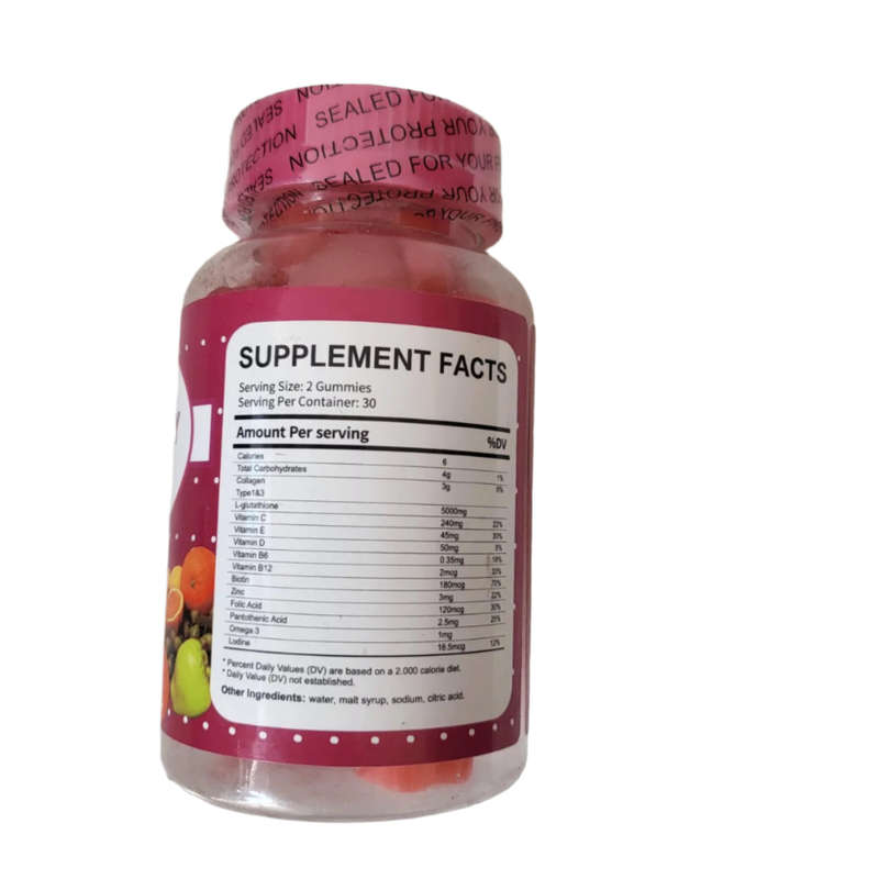 Gluta Berry Gummies 2000mg - Powerful Glutathione Supplement with Berry Extract