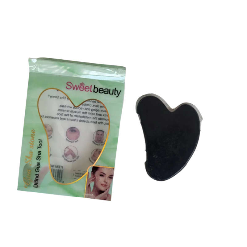 Gua Sha Facial Stone - Natural Jade Roller for Skin Tightening & Glow