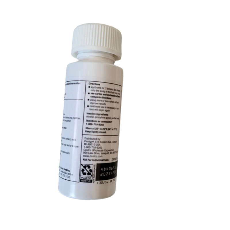 Pure Minoxidil Oil 5% Pack of 3- Hair Loss Treatment & Regrowth Serum for Thinning Area