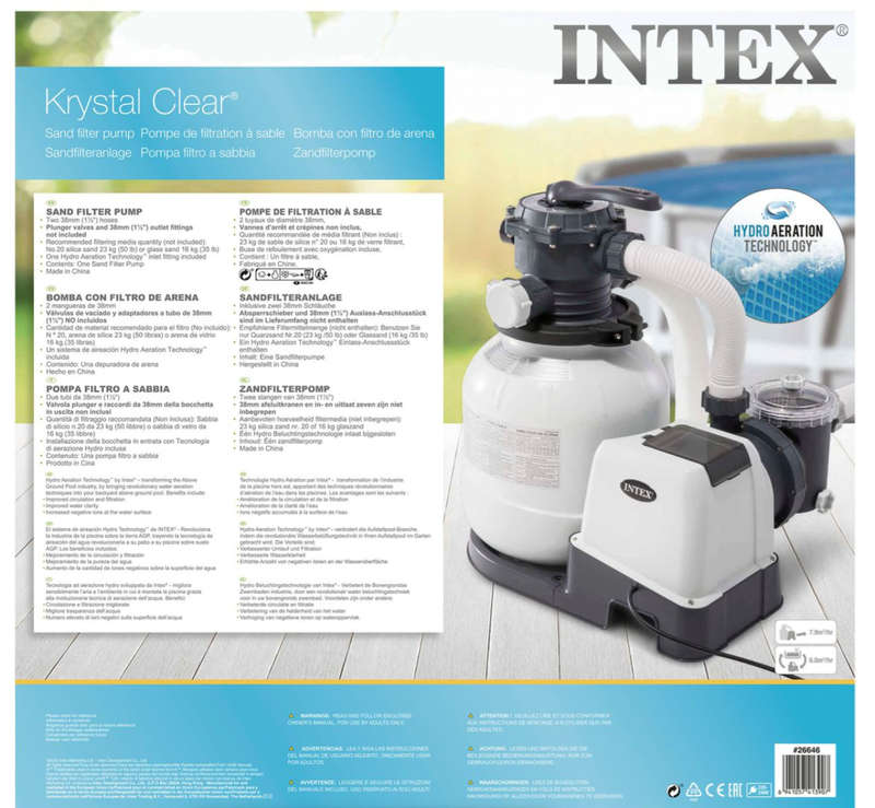 Intex 2100 Gph Sand f/Pump(220-240V)