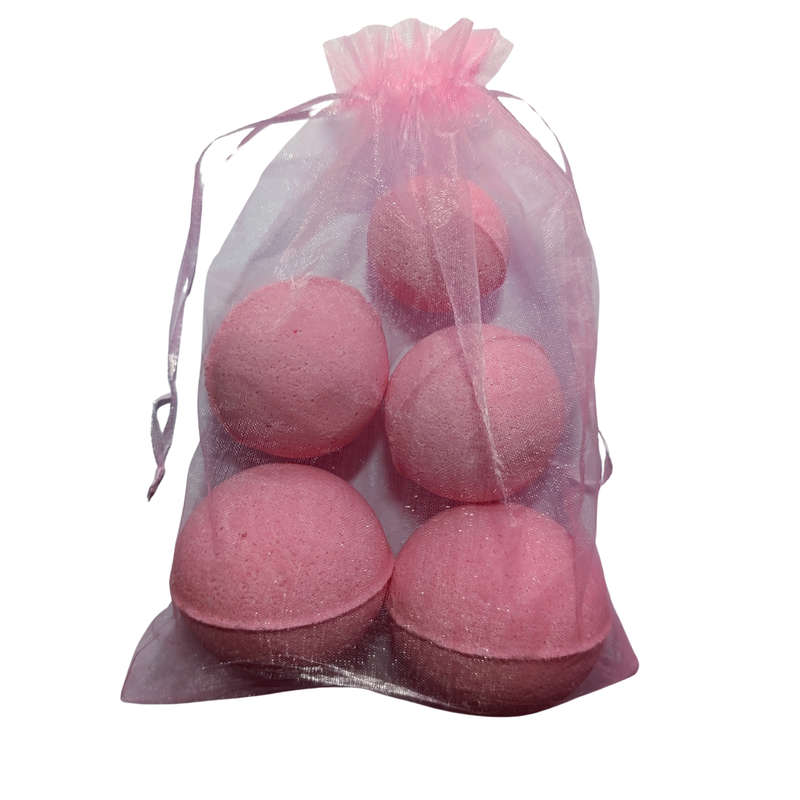 Raspberry Éclat Bath Bombs - 5 Pack
