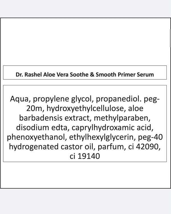 Dr Rashel Aloe Vera Soothe & Smoothe Primer Serum