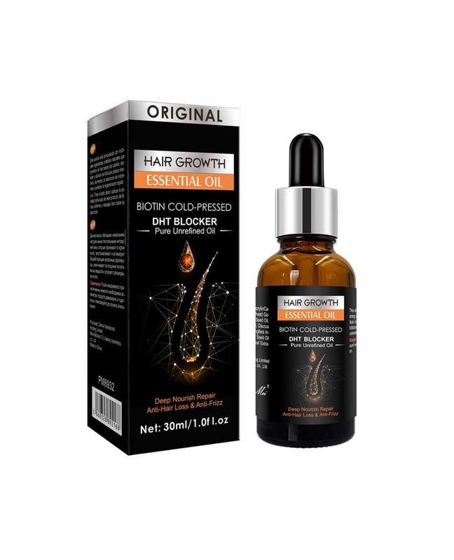 Hair Growth Essential Oil Biotin Cold-Pressed DHT Blocker