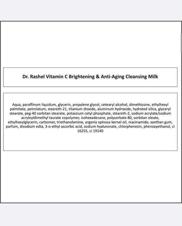 Dr Rashel Vitamin C Cleansing Milk