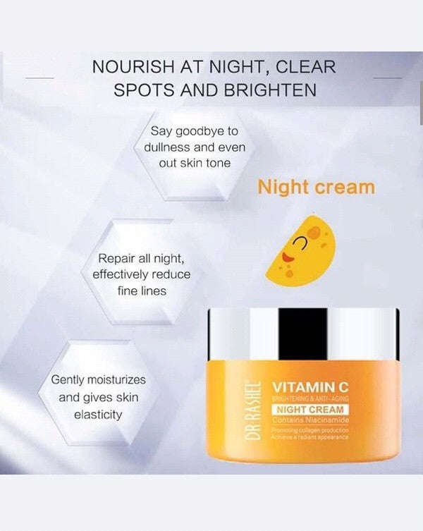 Dr Rashel - Vitamin C Night Cream with Niacinamide and Collagen