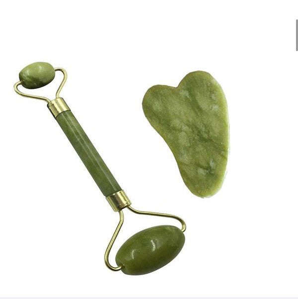 Facial Jade Roller & Gua Sha Set