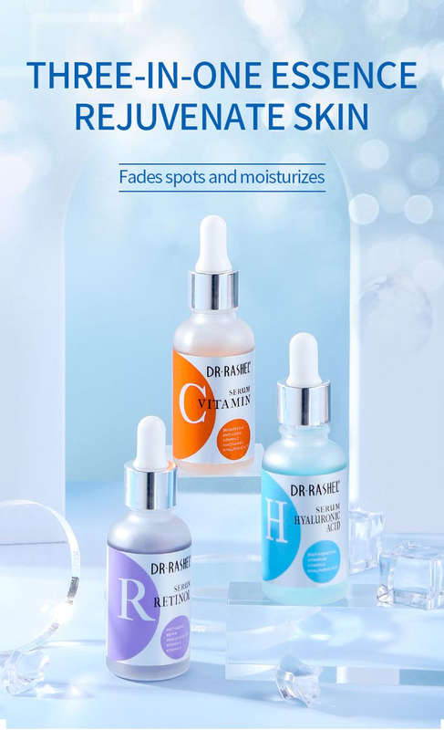 Vitamin C, Hyaluronic Acid & Retinol - Face Serums Set
