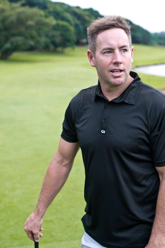 CA Iconic Golf Shirt | Black