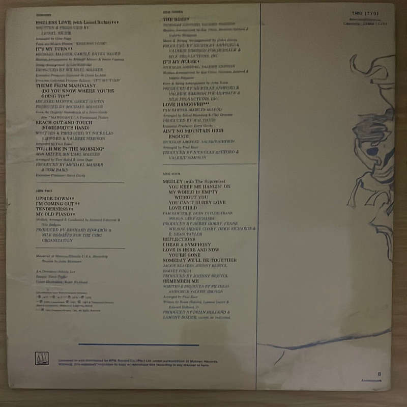 Diana Ross - All the Greatest Hits - Double Vinyl LP Record - Very-Good+ Quality (VG+)