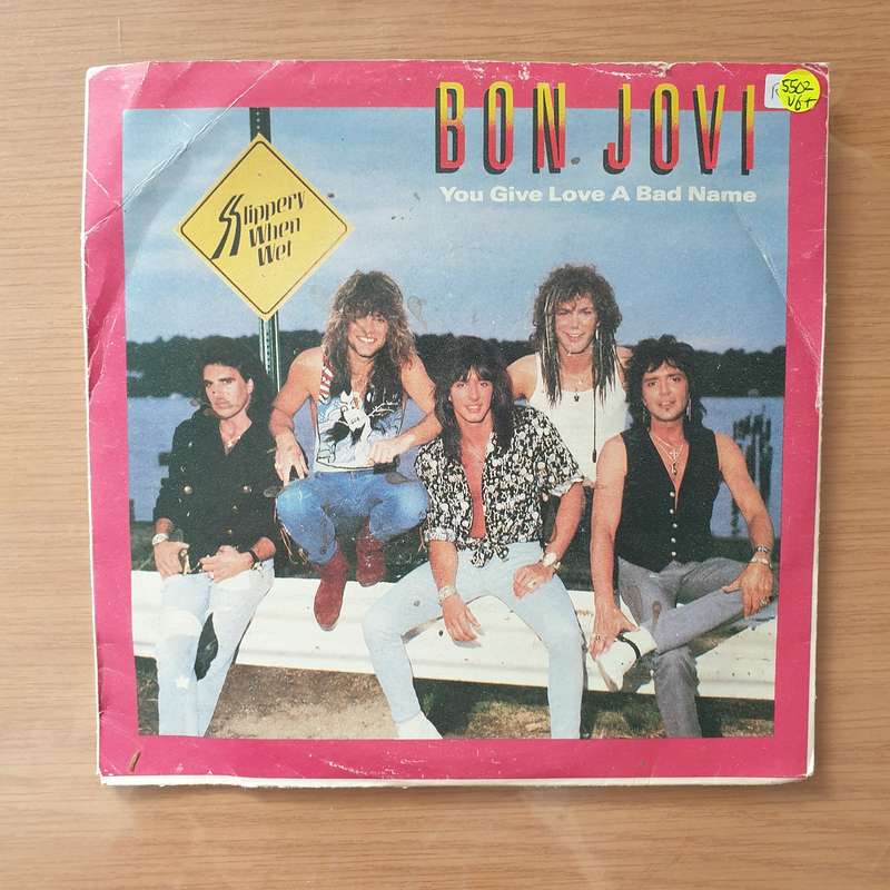 Bon Jovi   You Give Love A Bad Name () - Vinyl 7" Record - Very-Good+ Quality (VG+) (verygoodp...
