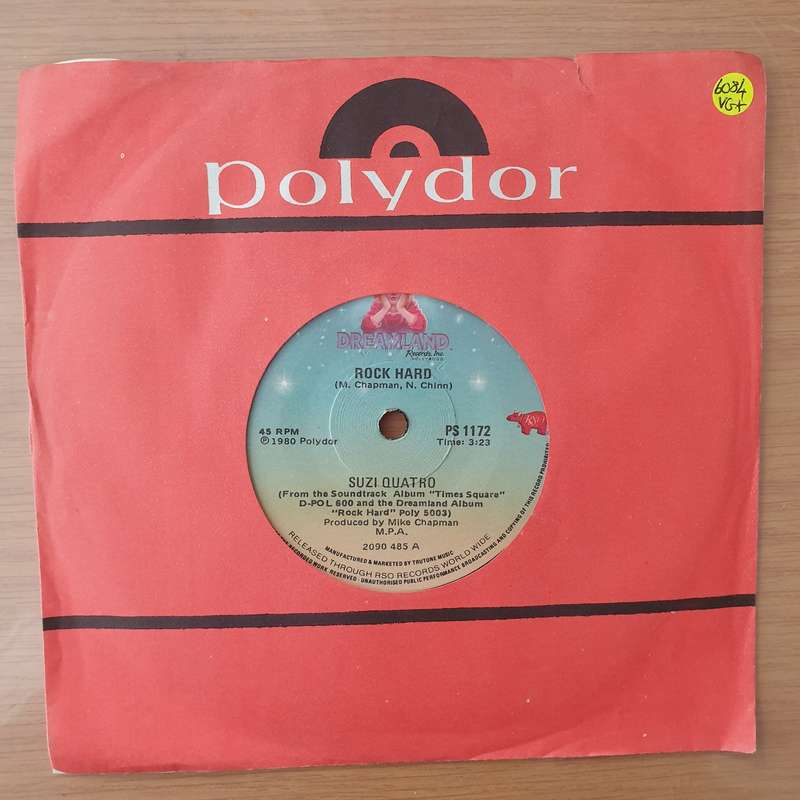 Suzi Quatro  Rock Hard - Vinyl 7" Record - Very-Good+ Quality (VG+) (verygoodplus)