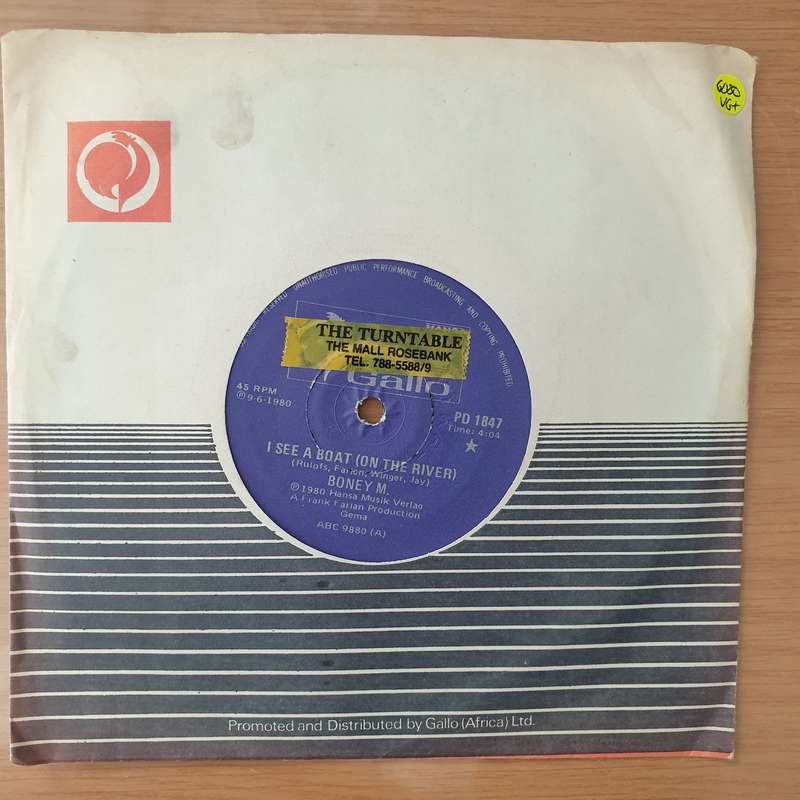 Boney M.  I See A Boat (On The River) / My Friend Jack - Vinyl 7" Record - Very-Good+ Quality ...