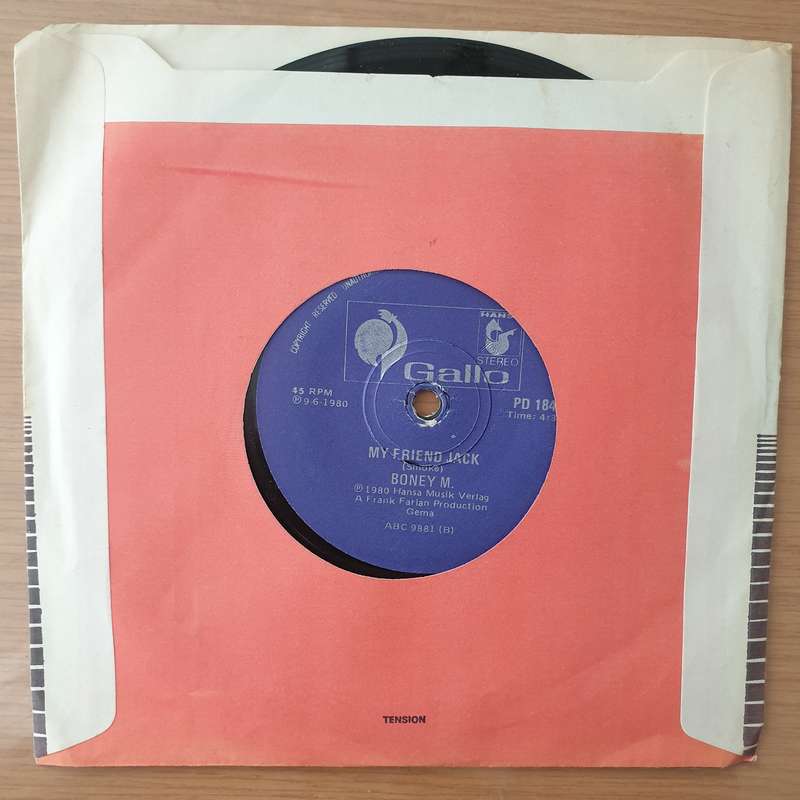 Boney M.  I See A Boat (On The River) / My Friend Jack - Vinyl 7" Record - Very-Good+ Quality ...