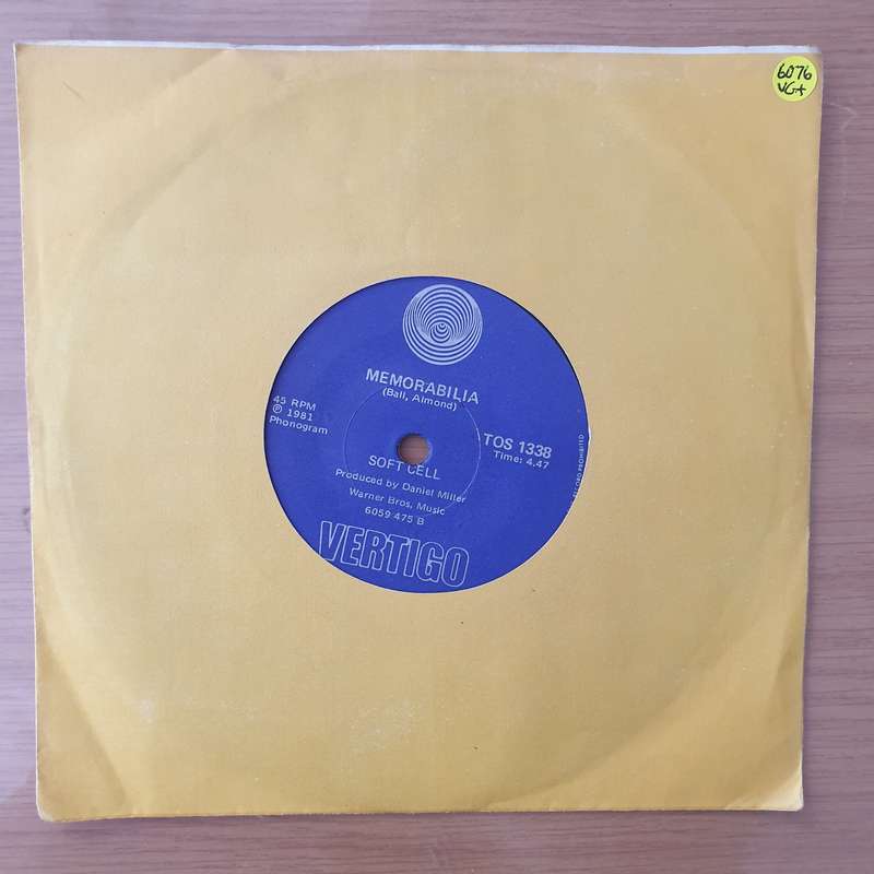 Soft Cell  Tainted Love - Vinyl 7" Record - Very-Good+ Quality (VG+) (verygoodplus)