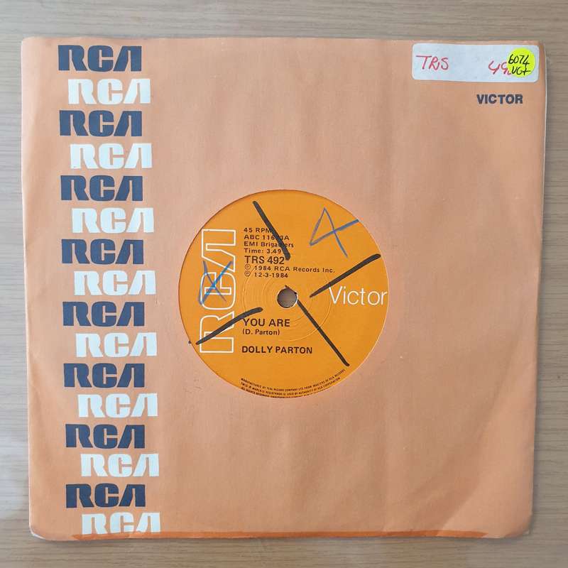 Dolly Parton  You Are - Vinyl 7" Record - Very-Good+ Quality (VG+) (verygoodplus)