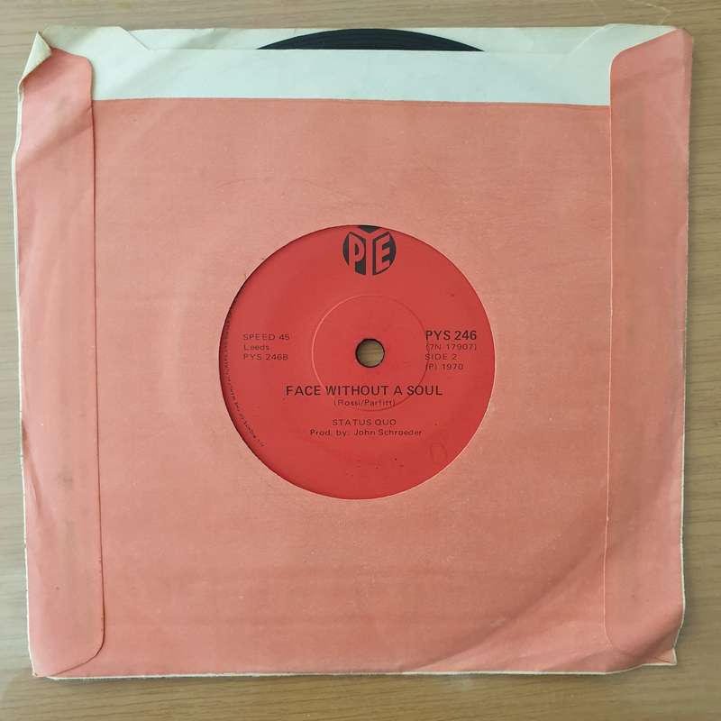 Status Quo  Down The Dustpipe - Vinyl 7" Record - Very-Good+ Quality (VG+) (verygoodplus)