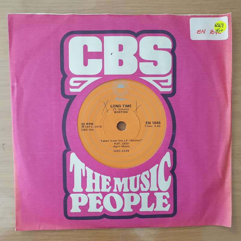 Boston  Long Time/Hitch A Ride - Vinyl 7" Record - Very-Good+ Quality (VG+) (verygoodplus)