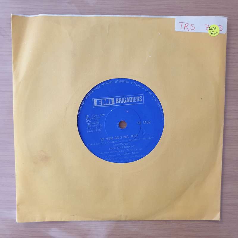 Sonja Herholdt  Ek Verlang Na Jou / Waar Gaan Jy Heen - Vinyl 7" Record - Very-Good+ Quality (...